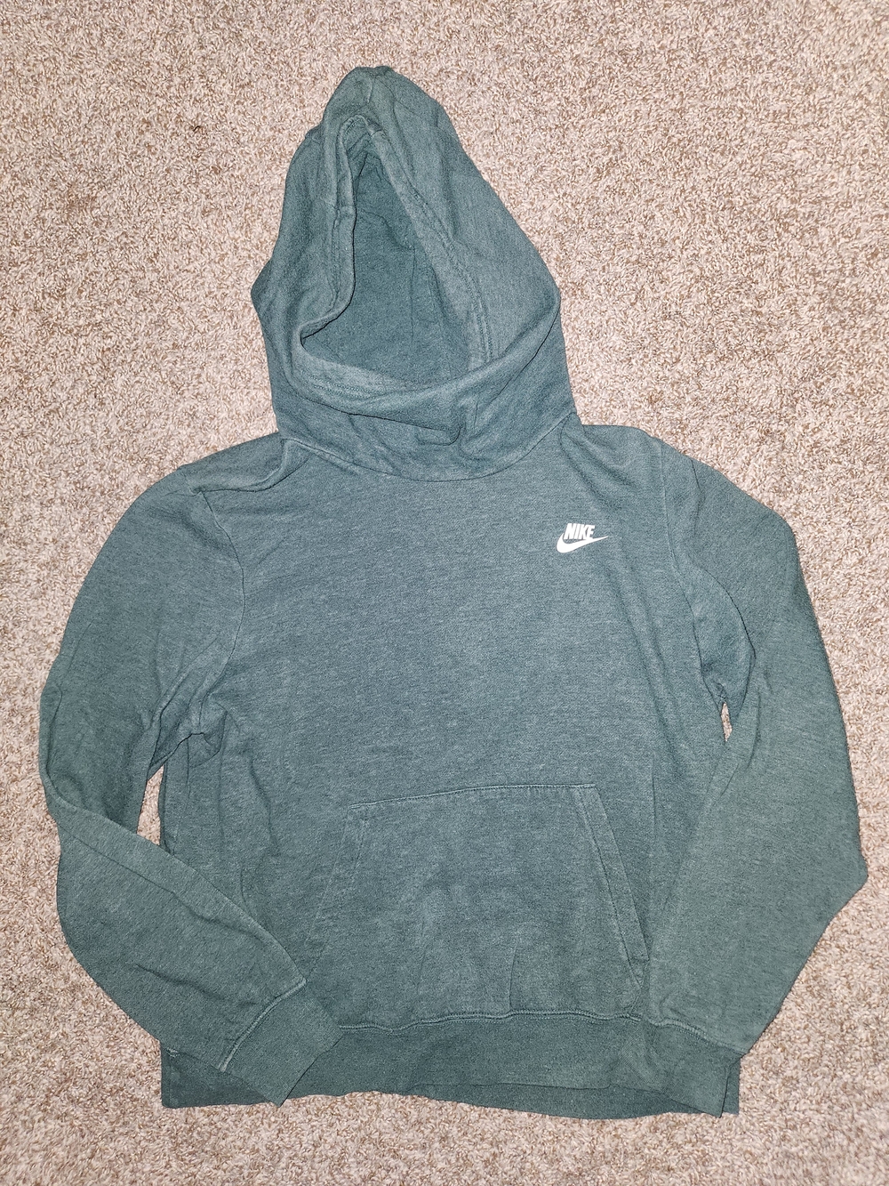 Nike Green Pullover Hoodie with White Swoosh
